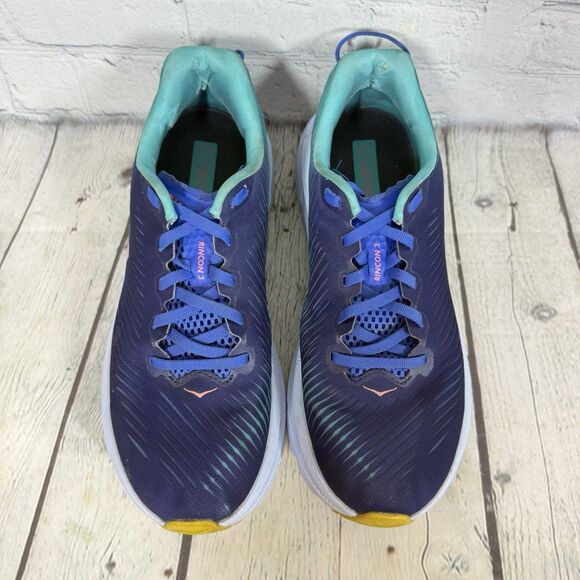 Hoka One Rincon 3 Sneakers Men Size 8.5B Blue Teal Running Training Gym Shoes - Picture 3 of 16